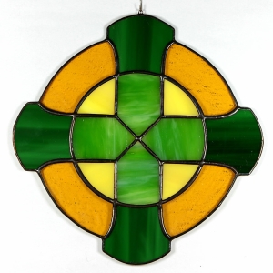 Witraż - Krzyż św. Patryka (celtycki)