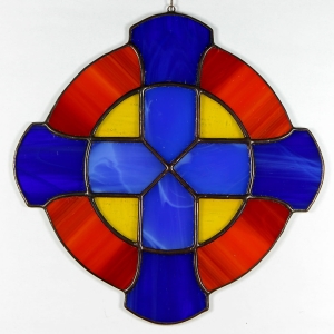 Witraż - Krzyż św. Patryka (celtycki)
