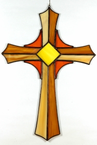 Witraż - Krzyż łaciński - średni
