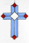 Witraż - Krzyż ozdobny