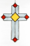Witraż - Krzyż ozdobny