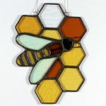 Witraż - Plaster miodu z pszczołą