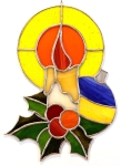 Witraż - Stroik bożonarodzeniowy