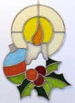 Witraż - Stroik bożonarodzeniowy