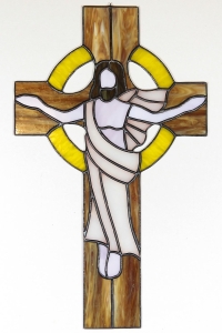 Witraż - Krzyż szafarzy nadzwyczajnych