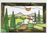 Witraż - Krajobraz z Toskanii