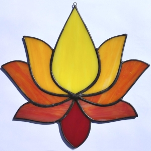 Witraż - Kwiat lotosu